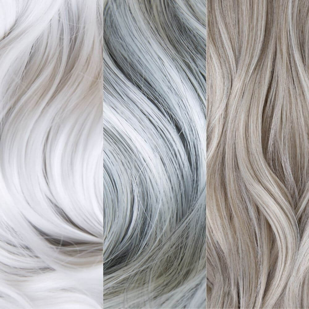 Hair extensions grey best sale