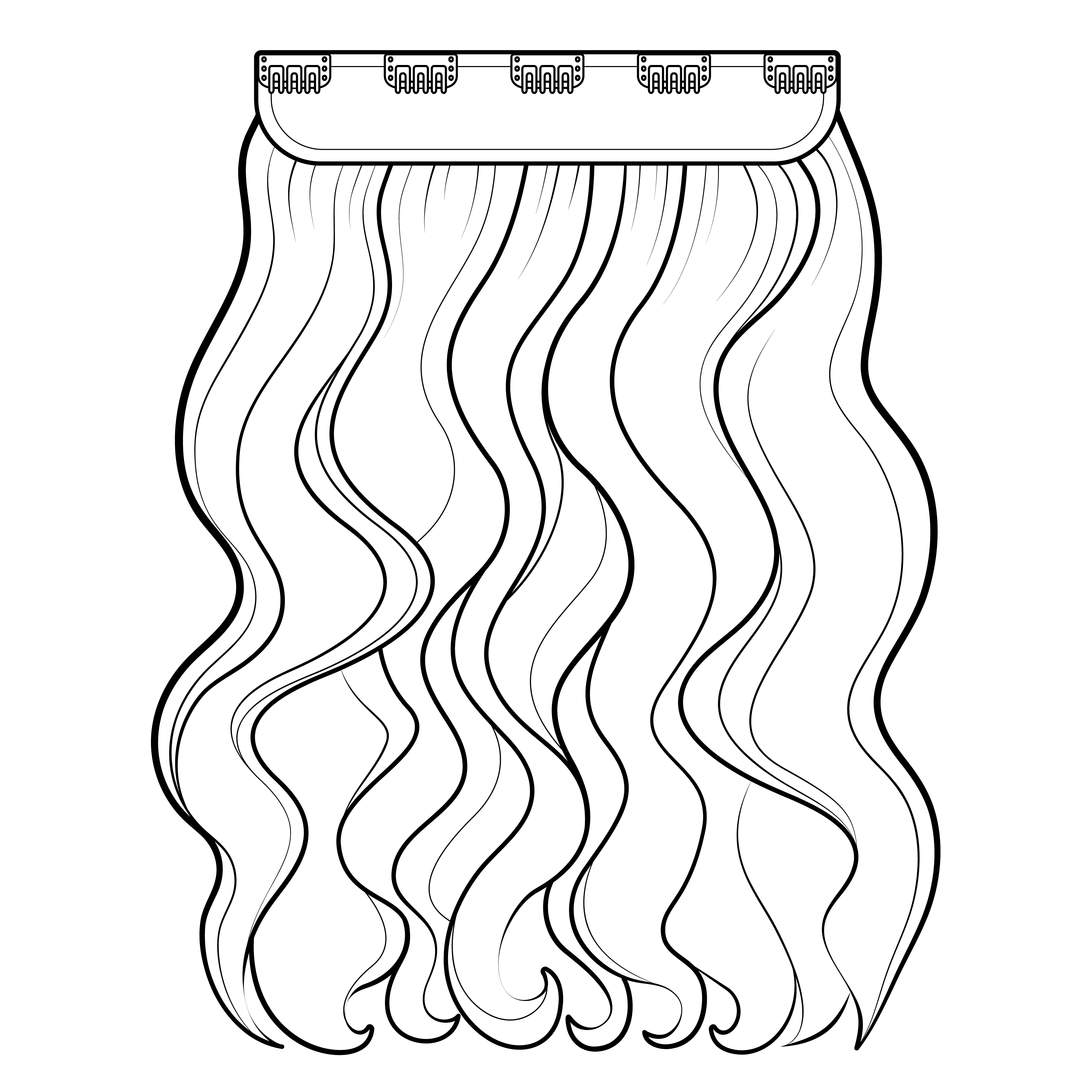 Wavy One Piece Clip-in Extensions