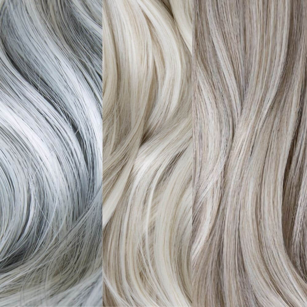 Silver hair extensions be luxury with Stranded Hair Group