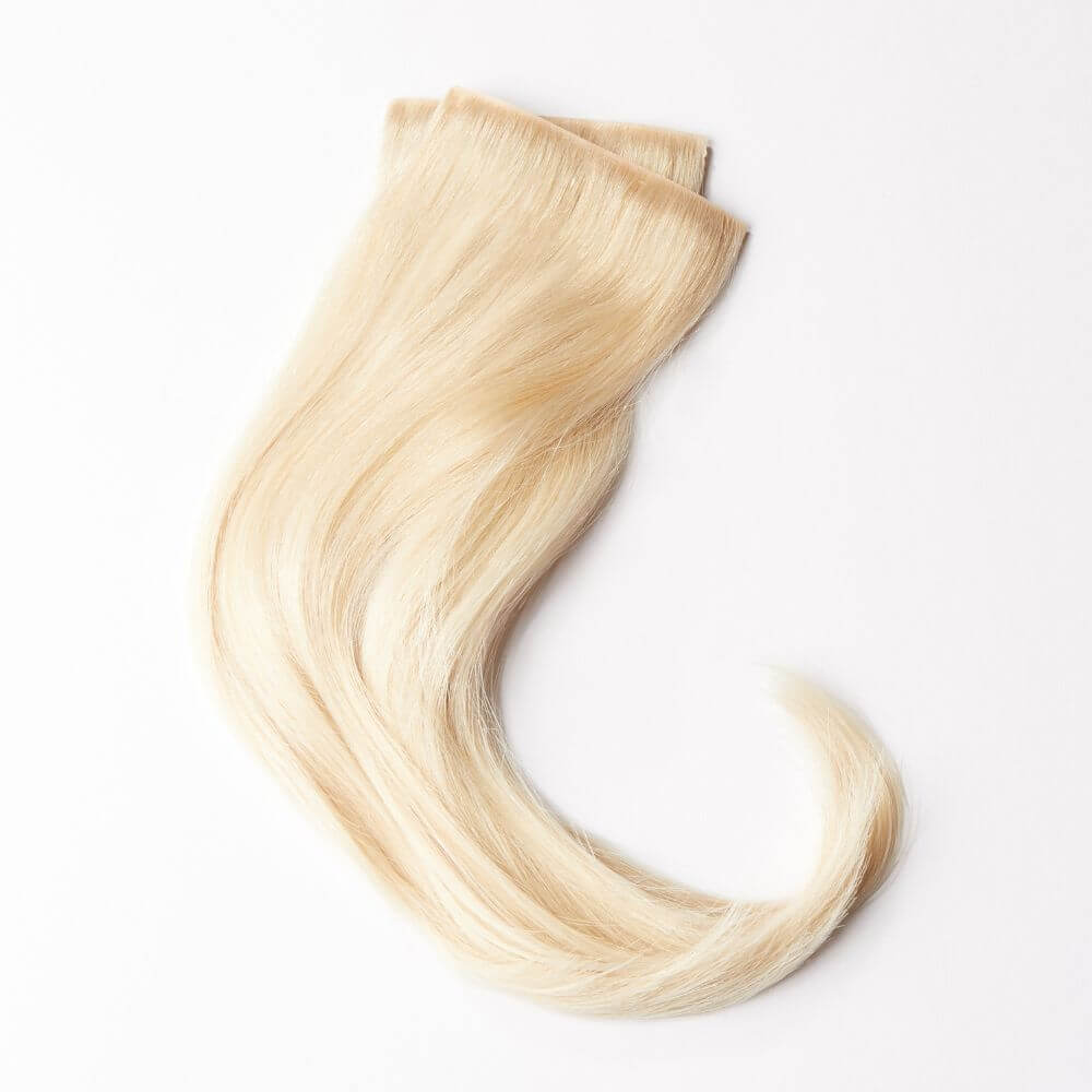 12 Inch Human Hairline Fillers - two lightweight sections for temples in swedish blonde colour