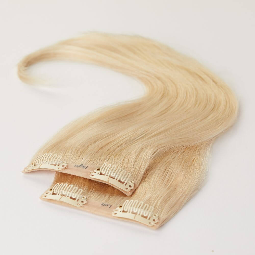 12 Inch Human Hairline Fillers for thin hair in swedish blonde colour
