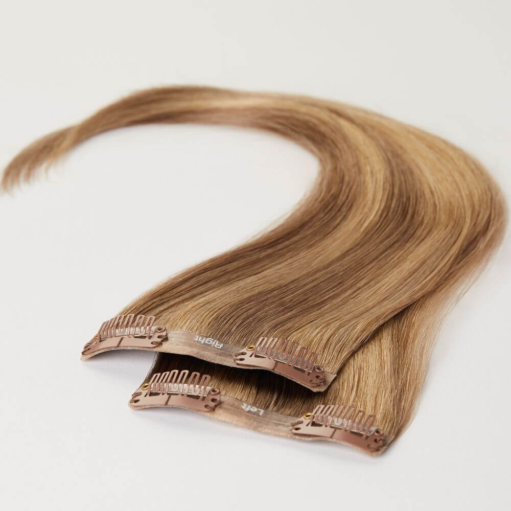 12 Inch Human Hairline Fillers for thin hair in Mousey Brown
