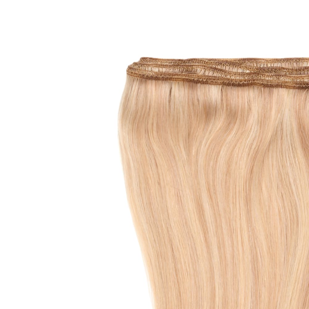 14 Inch Weft Track hair extensions in mixed blonde colour