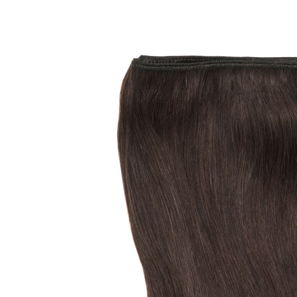 14 Inch Weft Track hair extensions in dark brown colour