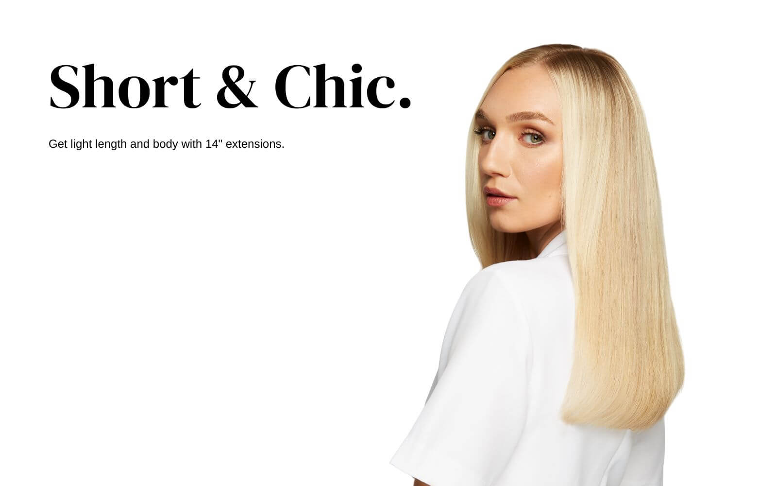 14 Inch Hair Extensions Available in 30 different colours at Stranded Hair Extensions