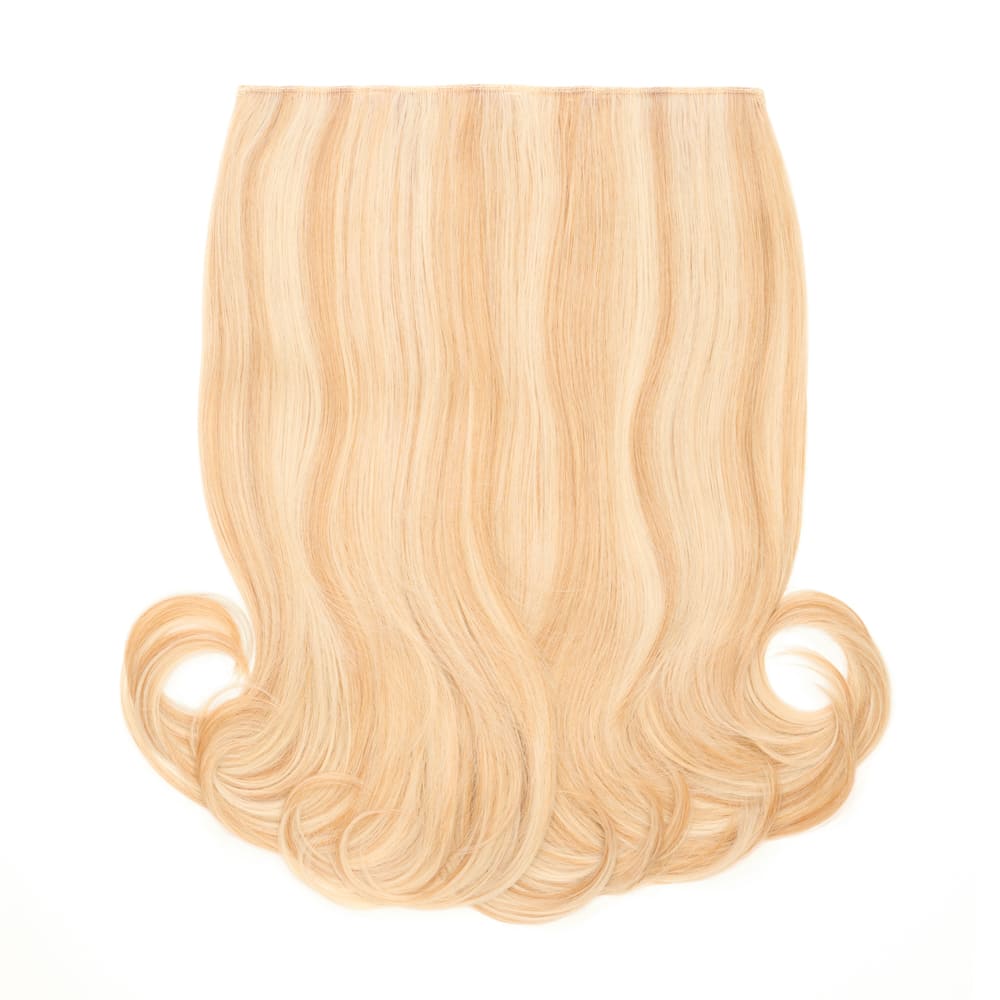 Stranded 16 Inch One Piece Flicky Clip-in Hair Extension - Colour Strawberry Blonde