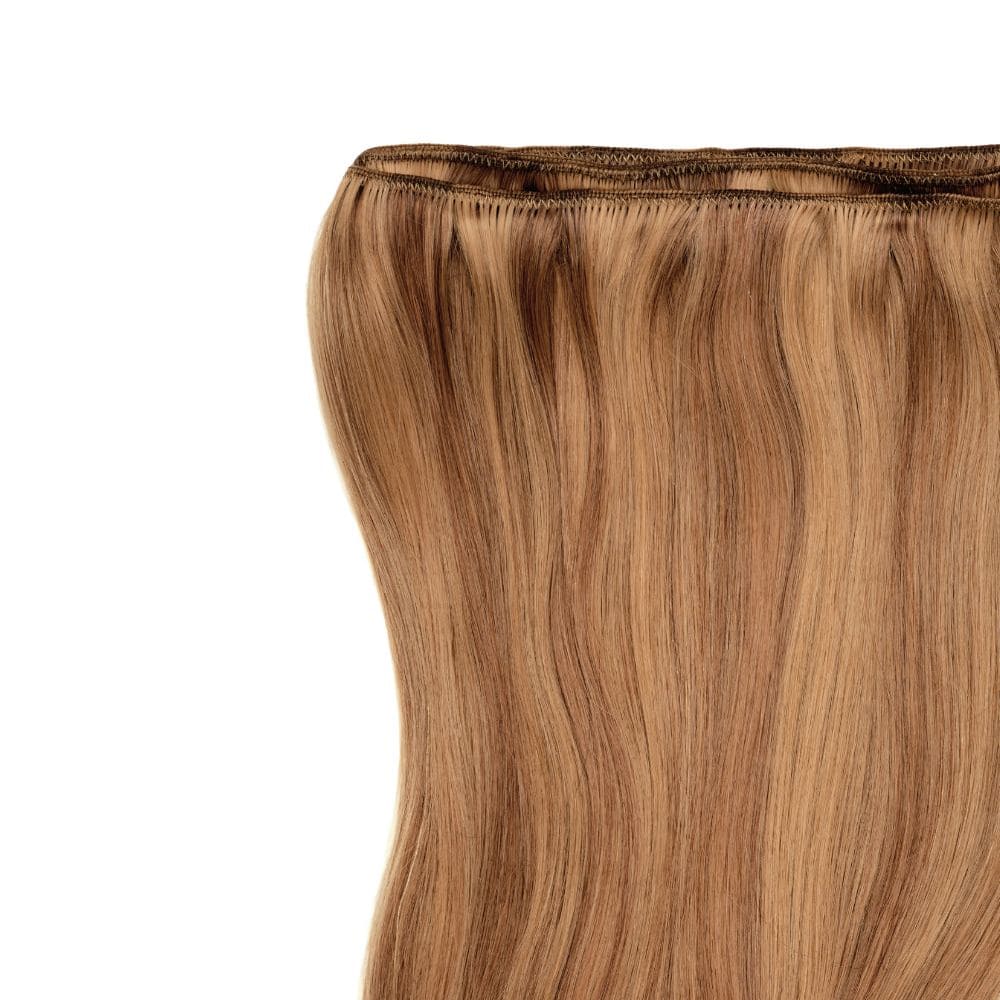 18 Inch Weft Track hair extensions in honey blonde colour
