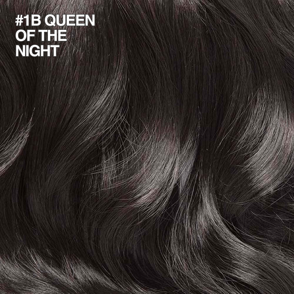 Stranded Long Wand Wave Clip-in Ponytail #1B Queen of the night