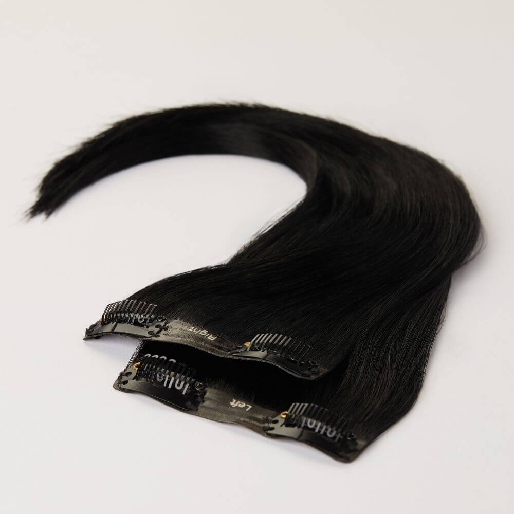 12 Inch Human Hairline Fillers for thin hair in jet black colour