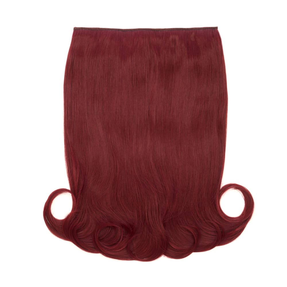 Stranded 20 Inch One Piece Flicky Clip-in Hair Extension - Colour Red