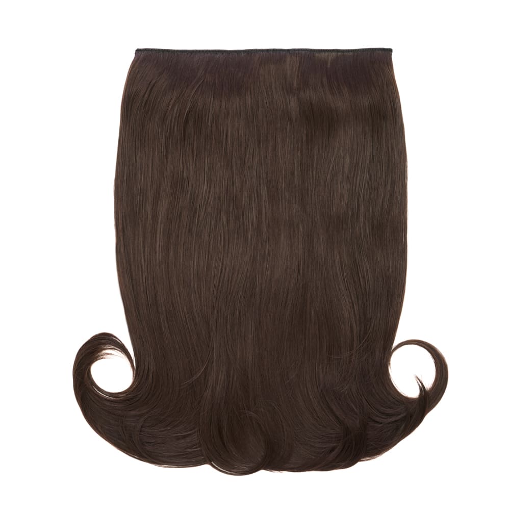 Stranded 20 Inch One Piece Flicky Clip-in Hair Extension - Colour Chocolate Brown