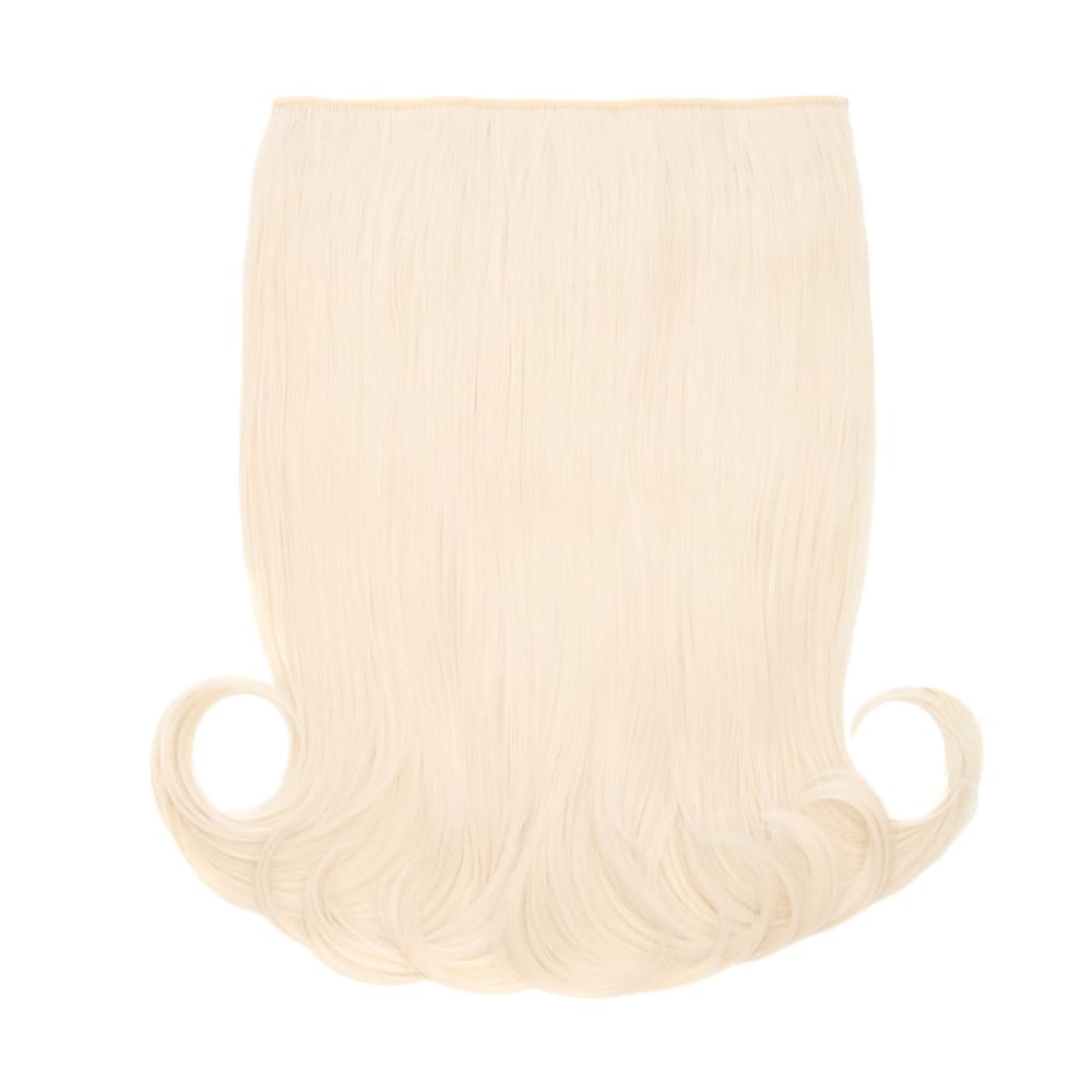 Stranded 20 Inch One Piece Flicky Clip-in Hair Extension - Colour White Blonde