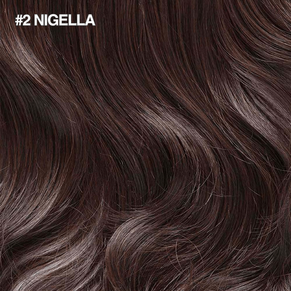 Stranded Body Wave Wrap Around Ponytail - Colour #2 Nigella