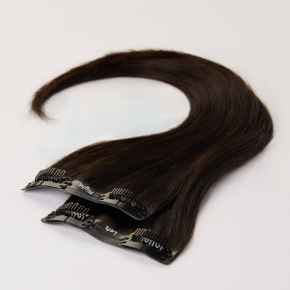 12 Inch Human Hairline Fillers for thin hair in dark brown colour