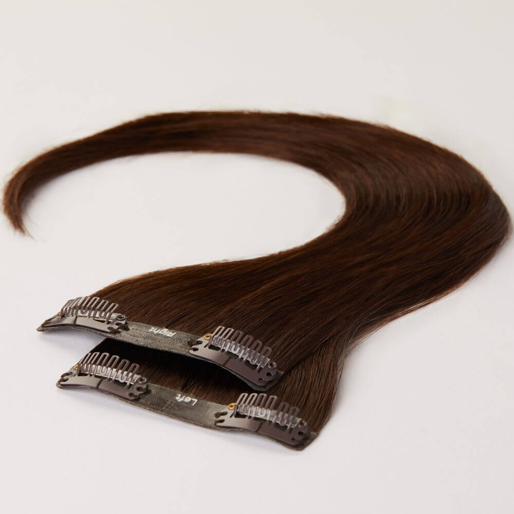 12 Inch Human Hairline Fillers for thin hair in chocolate brown colour