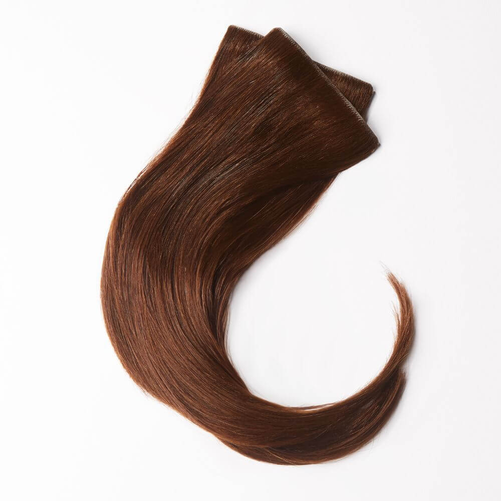 12 Inch Human Hairline Fillers - two lightweight sections for temples in chocolate brown colour