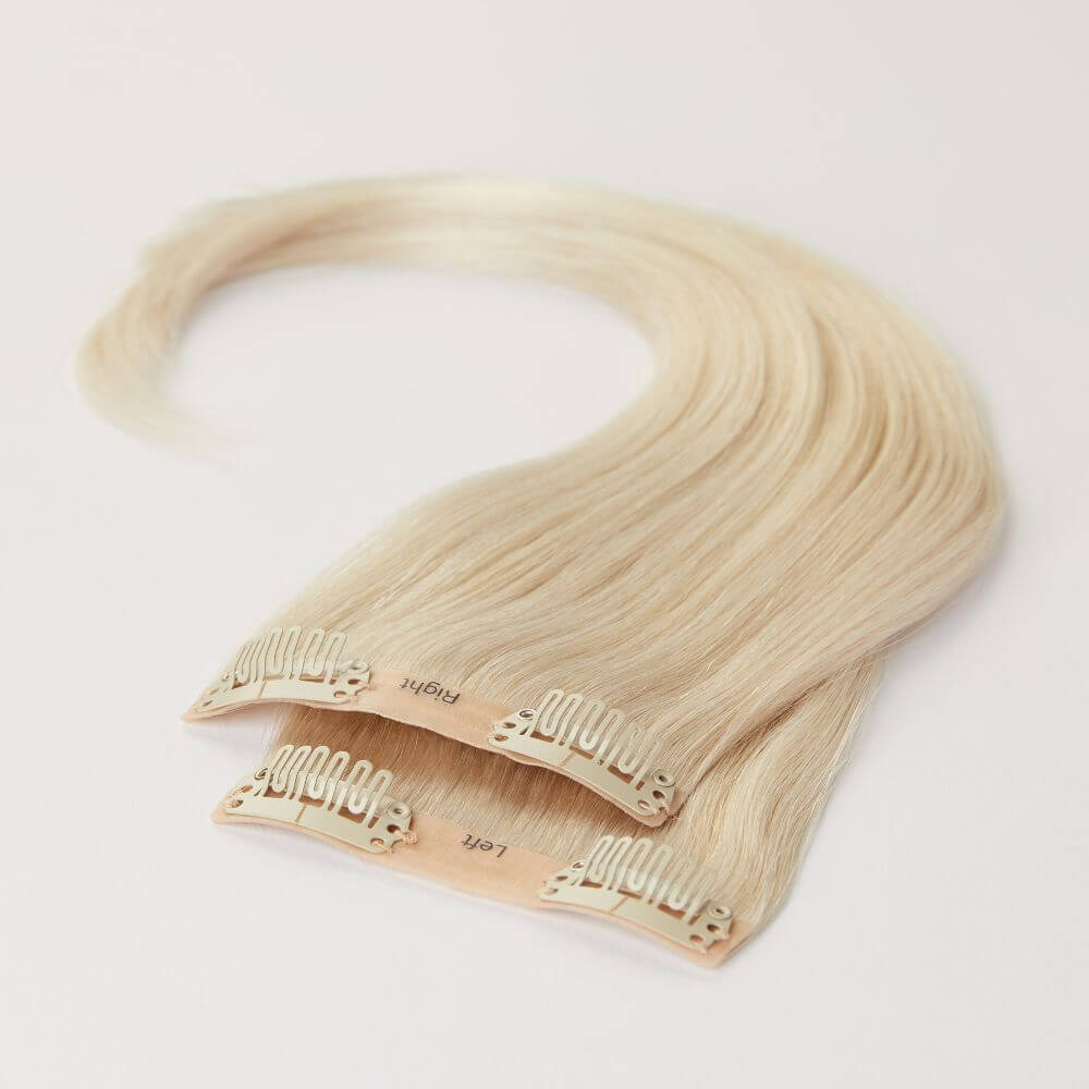 12 Inch Human Hairline Fillers for thin hair in white blonde colour