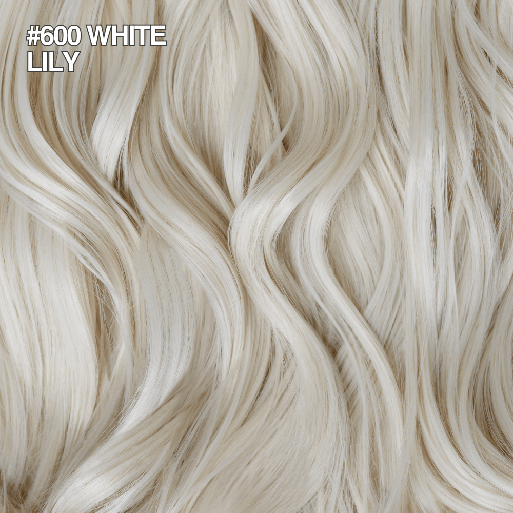 Stranded Body Wave Wrap Around Ponytail - Colour #600 White Lily