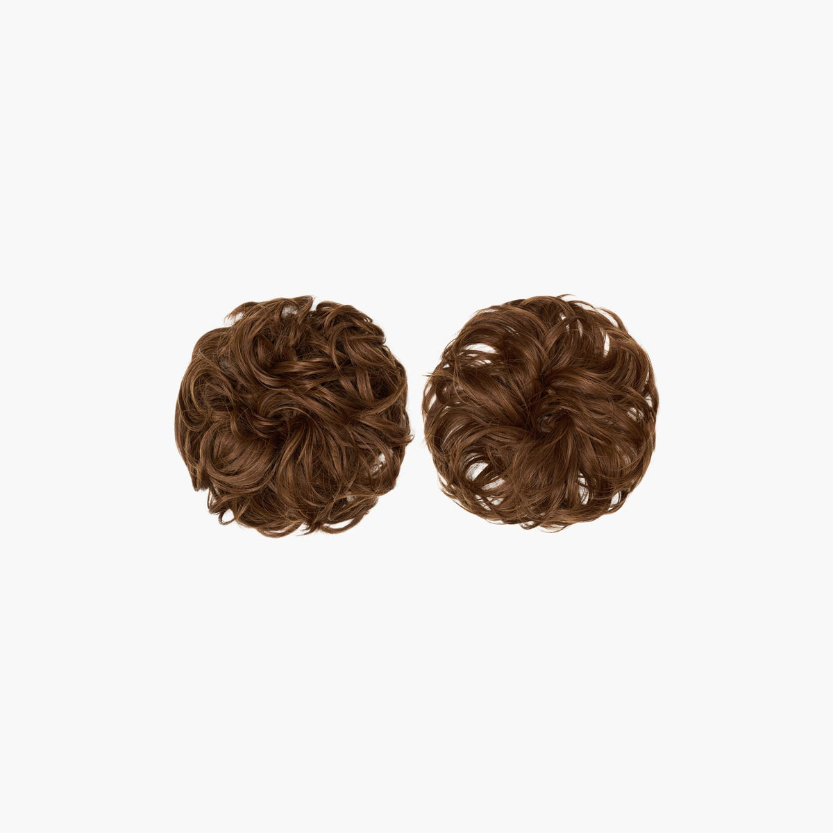 Stranded Bun Duo - Curly & Flicky Styles in Caramel Cosmos (#5)