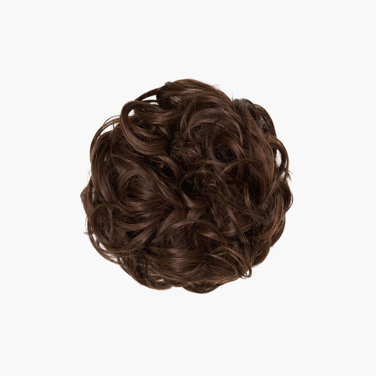 Stranded Curly Hair Messy Bun Scrunchie in Daylilies (#6)
