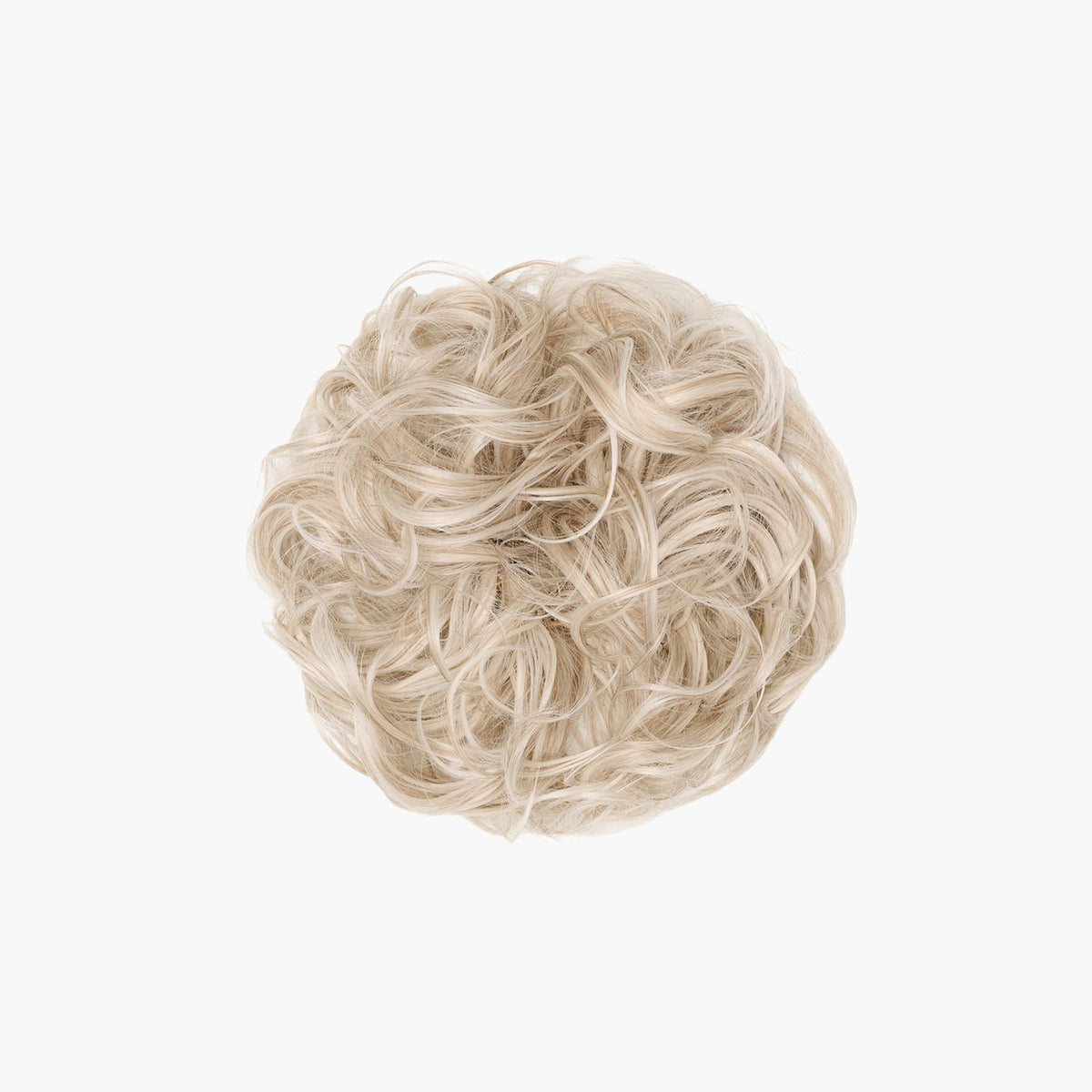 Stranded Curly Hair Messy Bun Scrunchie in Luna Sky (#112/600)