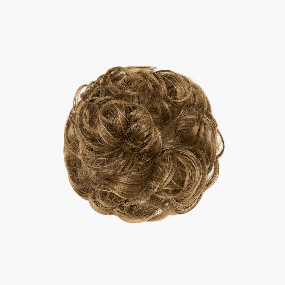 Stranded Curly Hair Messy Bun Scrunchie in Pansy (#10/12)