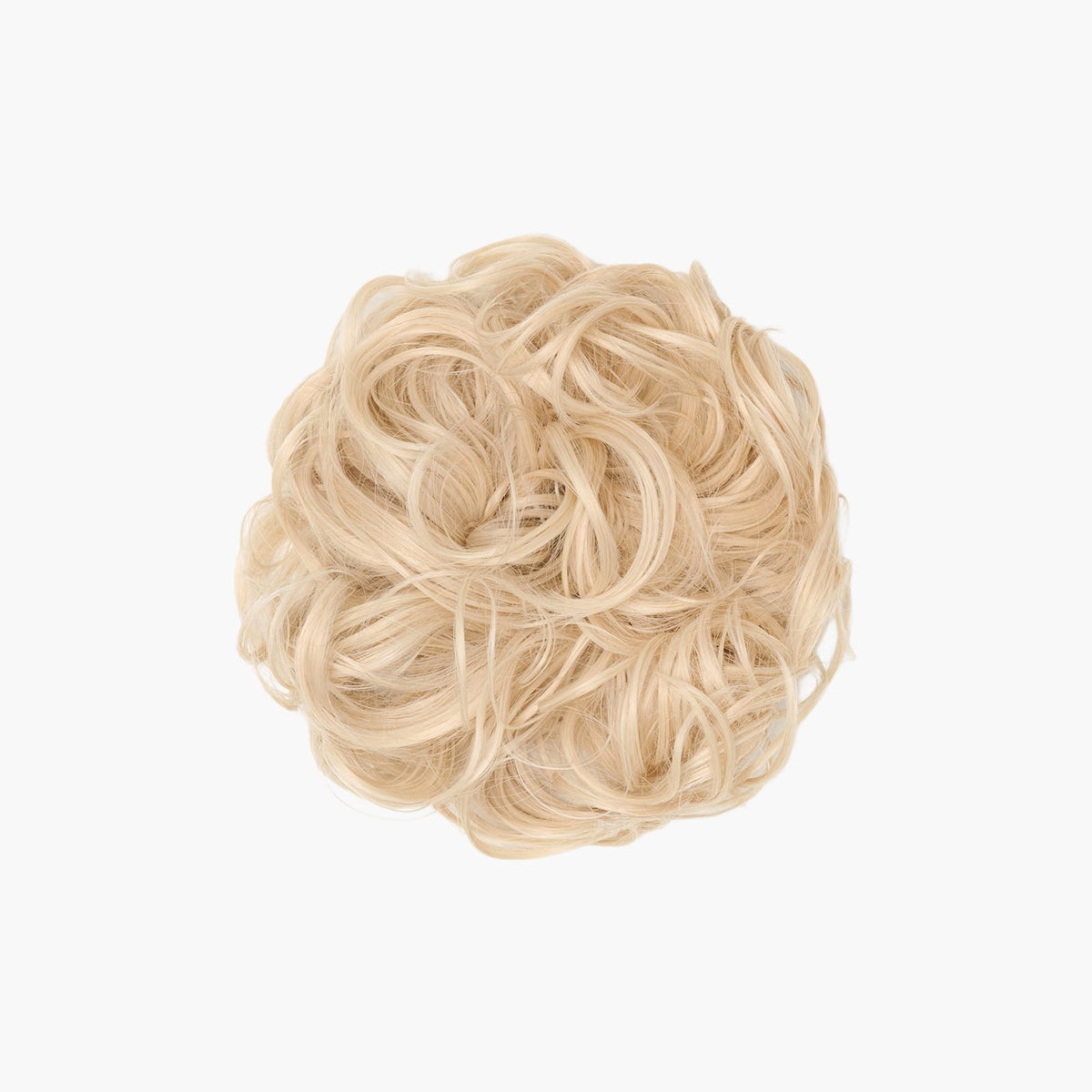 Stranded Curly Hair Messy Bun Scrunchie in Polar Star (#1001)