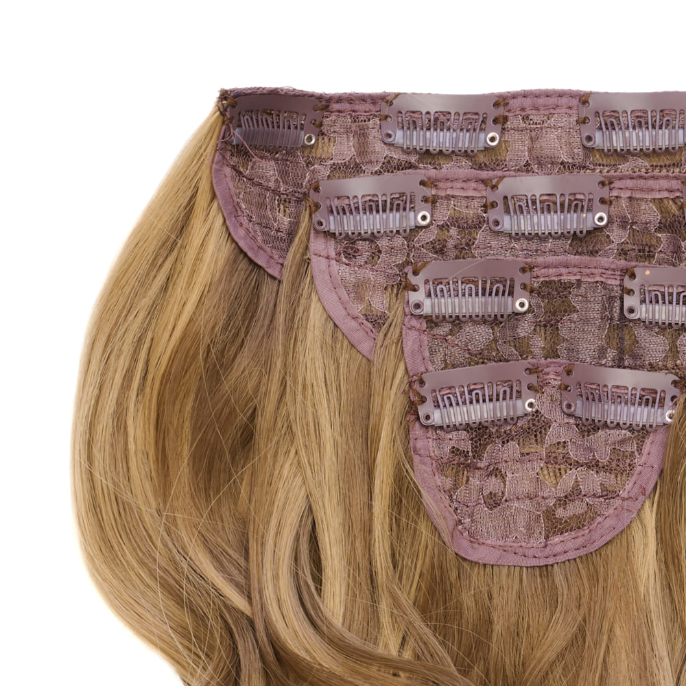 22 Inch Five Piece Synthetic Clip-in Extensions - Colour Mousy Brown