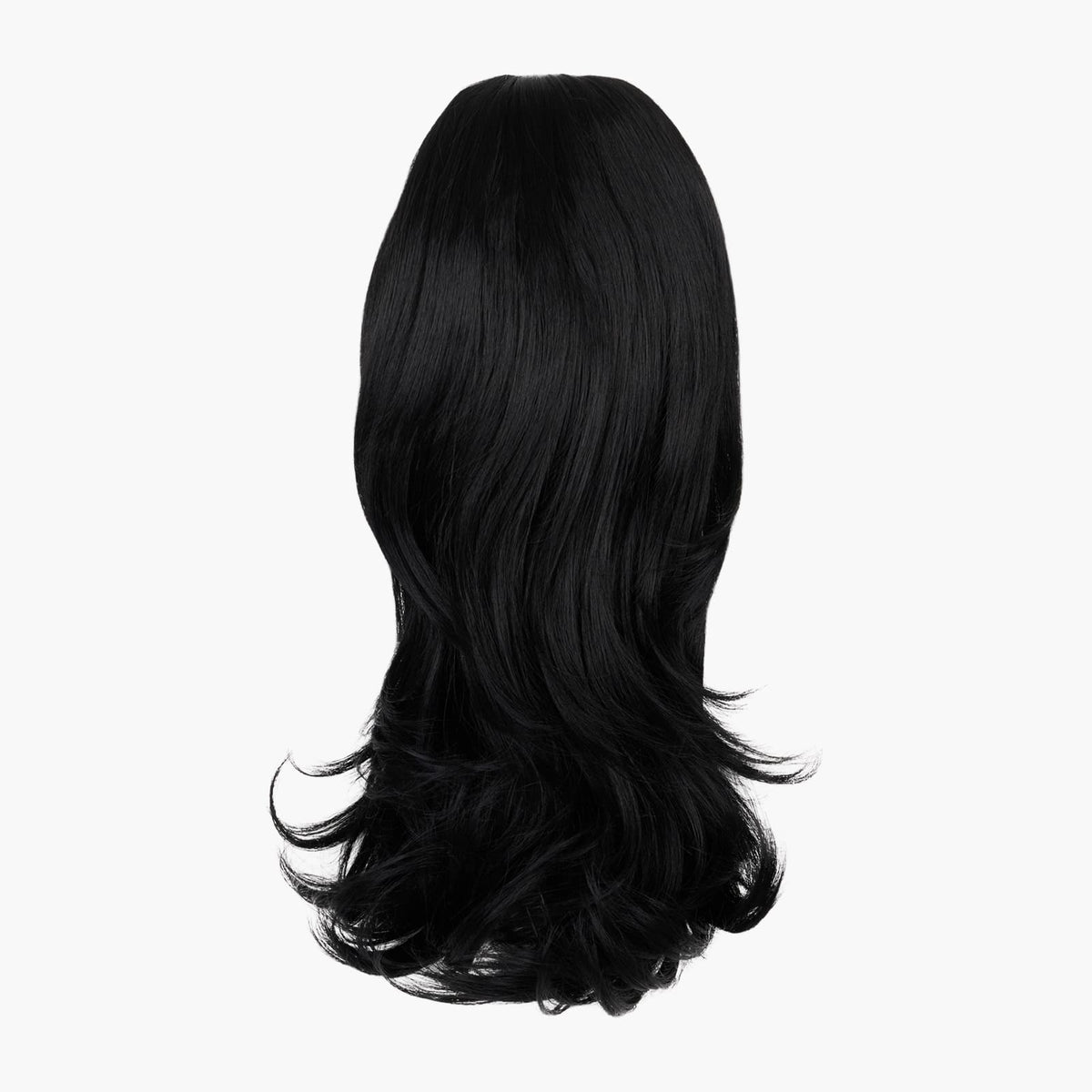 Stranded Medium Flicky Clip-on Ponytail in Black Magic (#1)