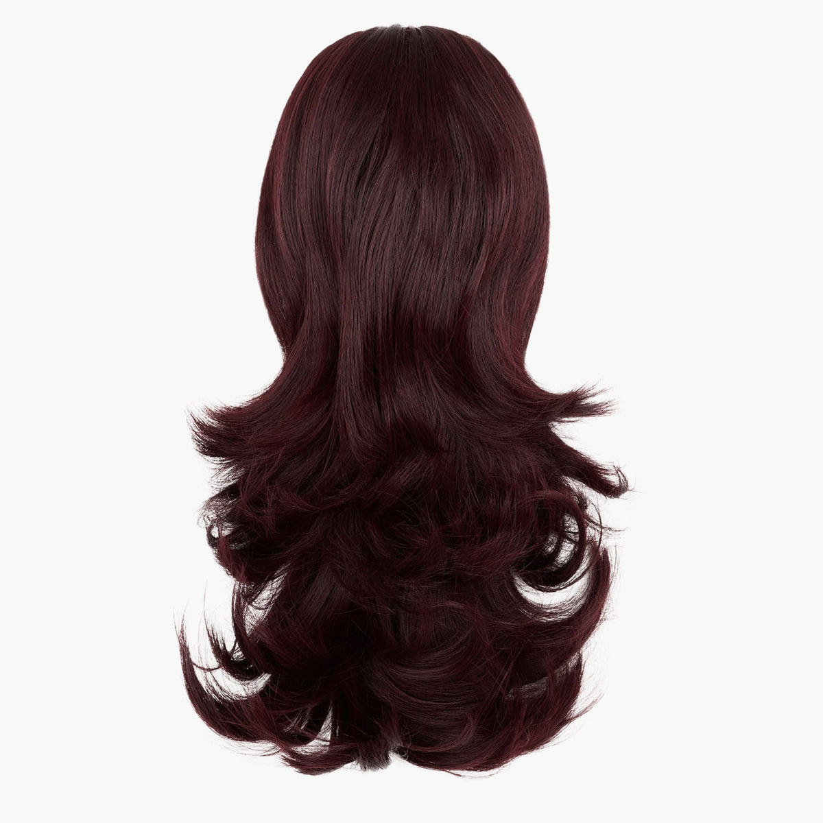 Stranded Medium Flicky Clip-on Ponytail in Plum Blossom (#99J)