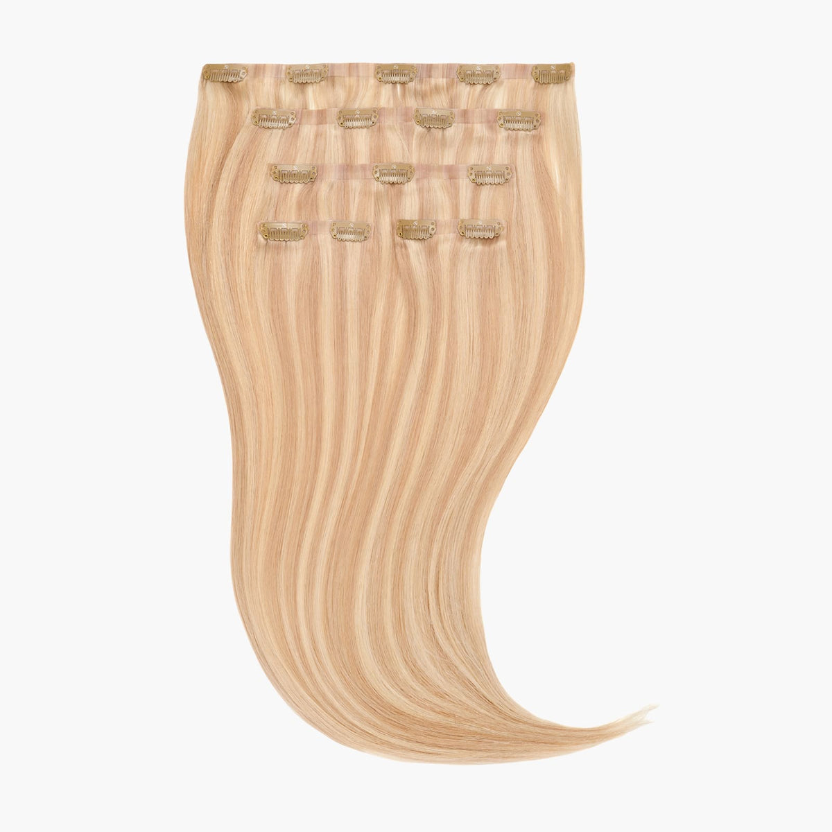 Stranded 14" Seamless Clip-in Human Hair Extension (95g) - Colour #18/22 Iris