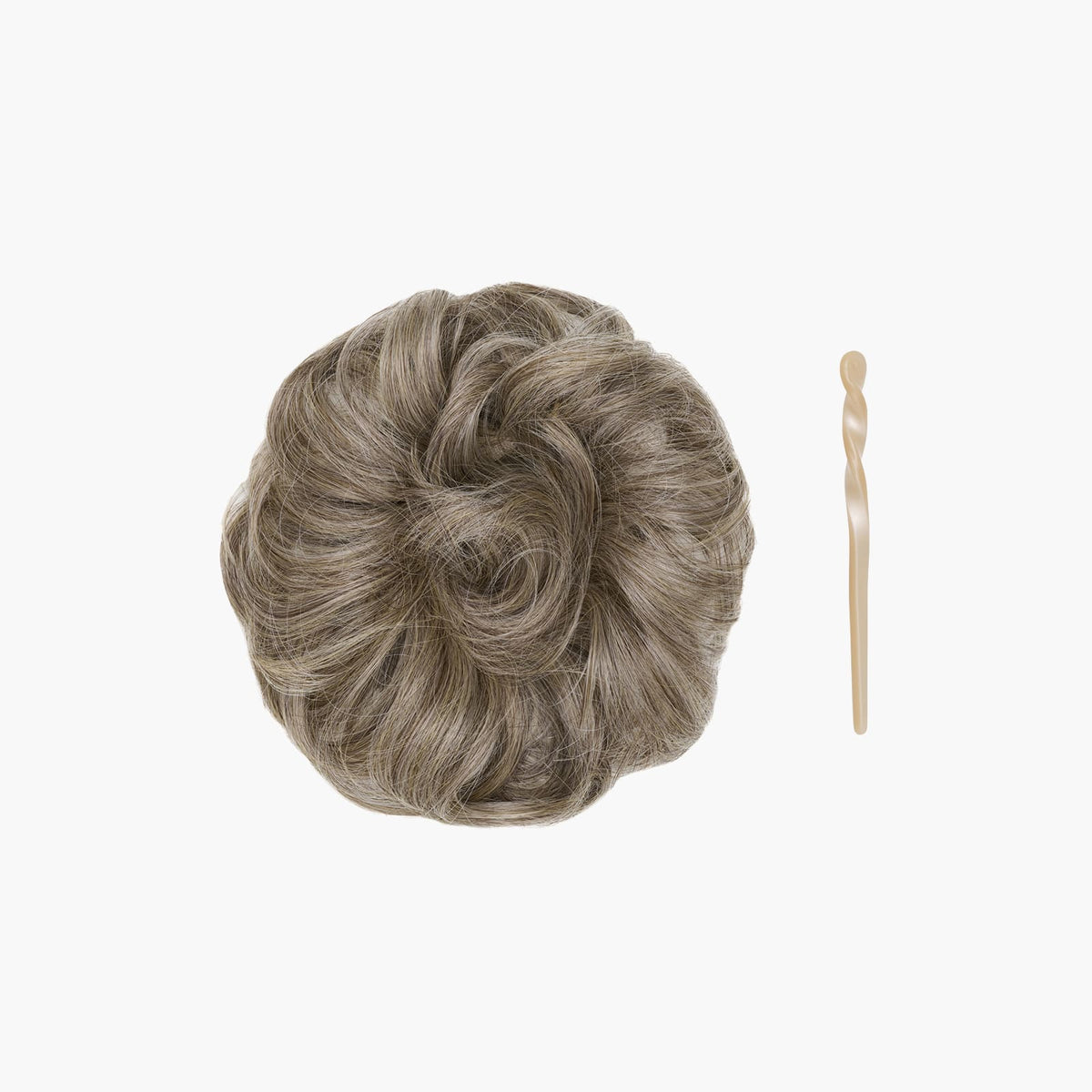 Stranded Mini Messy Bun in Dark Grey (#53)