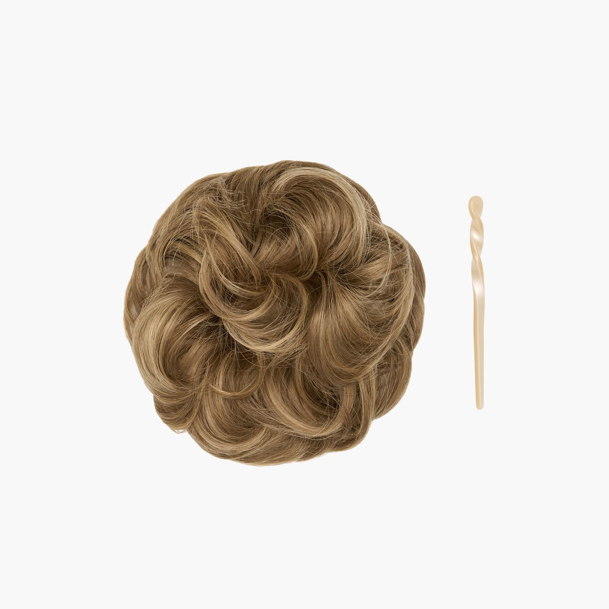 Stranded Mini Messy Bun in Pansy (#10/12)