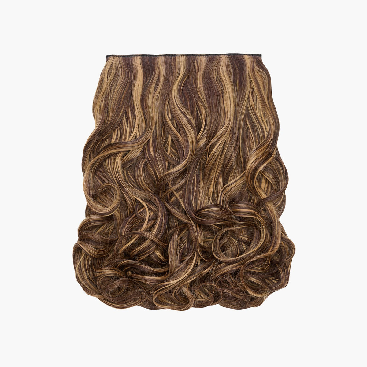 Stranded 16" One Piece Curly Clip-in Hair Extension in Coral Bells (#4/27)