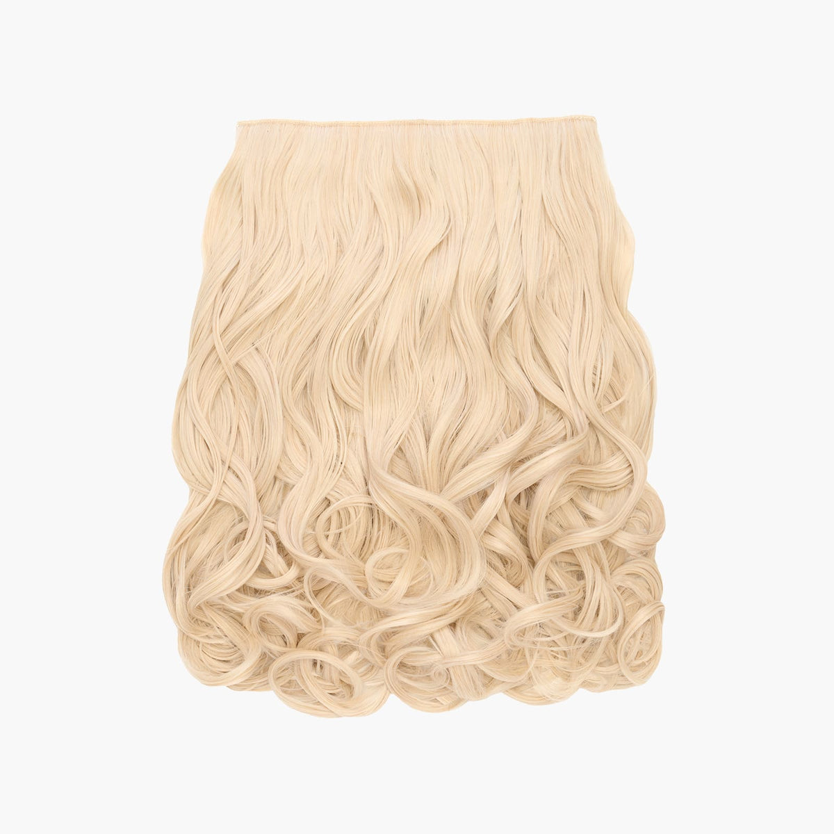 Stranded 16" One Piece Curly Clip-in Hair Extension in Polar Star (#1001)