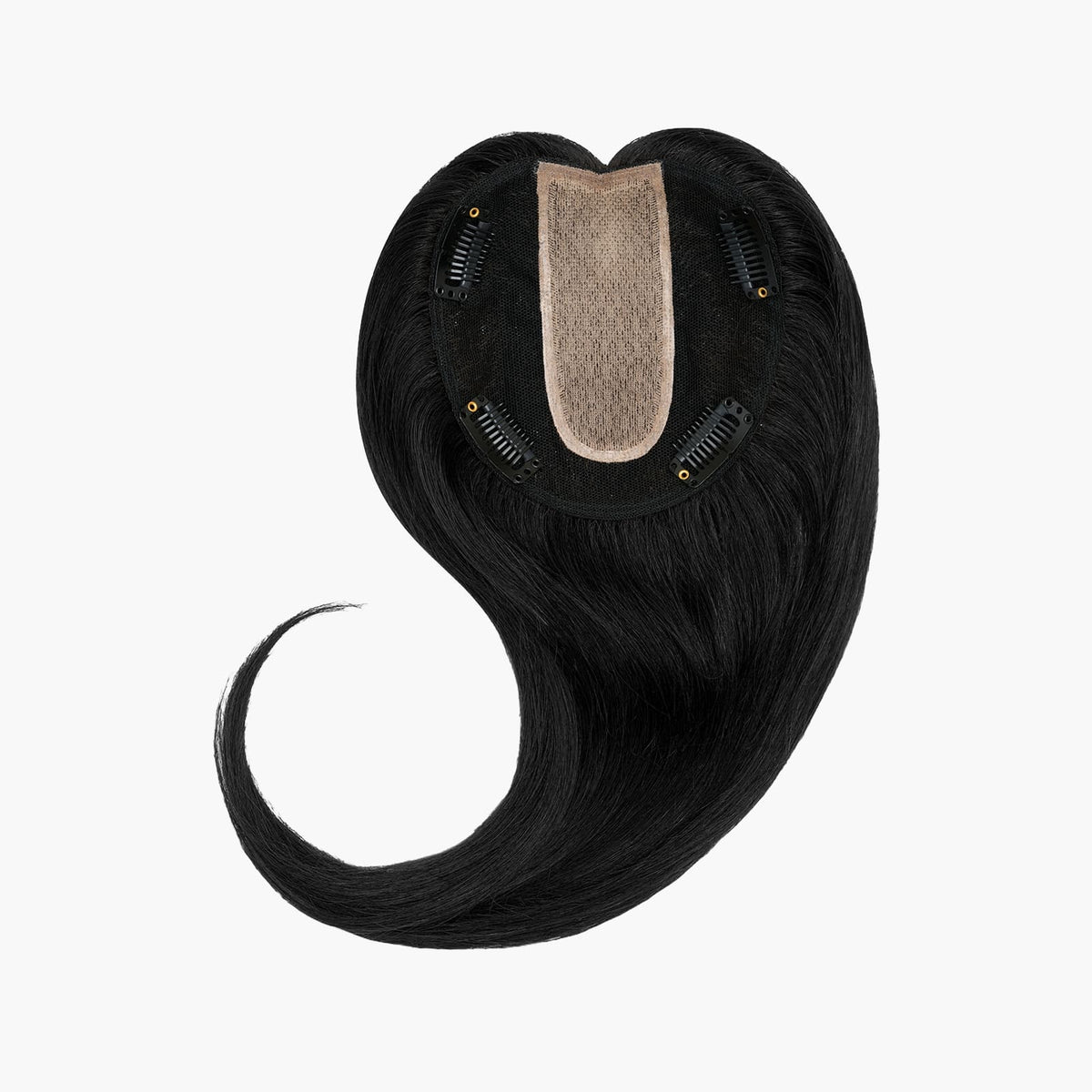 Stranded Jet Black Dermablend Hair Topper