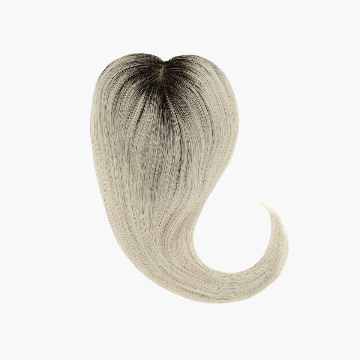 Stranded Dermablend Human Hair Topper in Light Grey (#52)