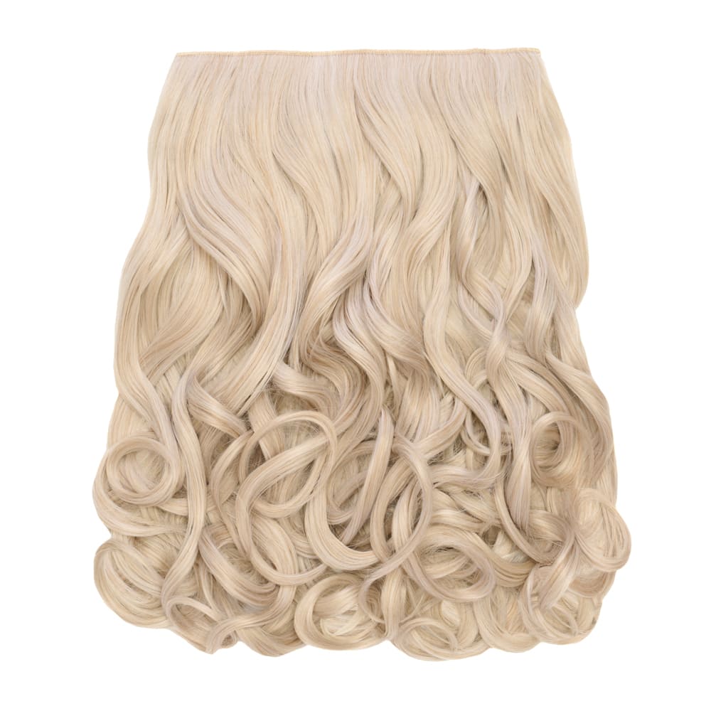 Stranded 16 Inch One Piece Curly Clip-in Hair Extension - Colour Ash Blonde
