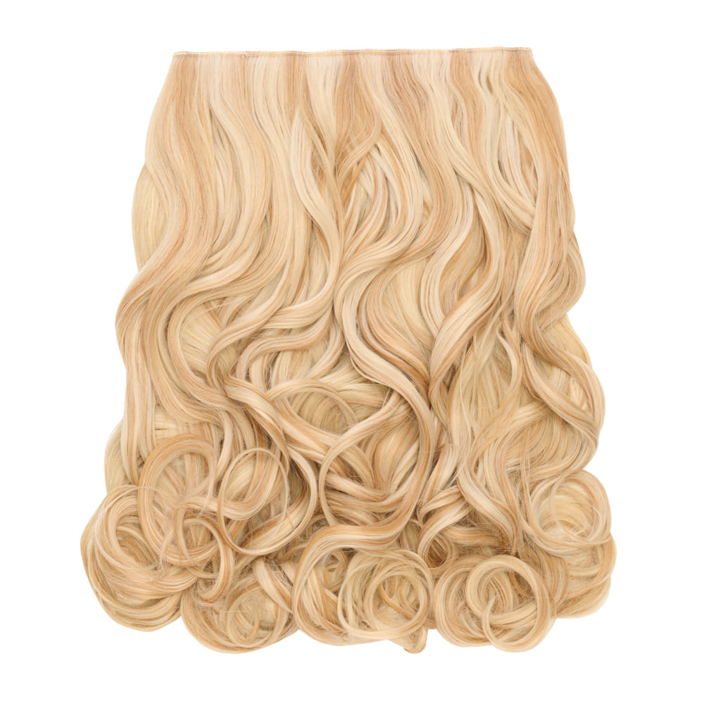 Stranded 20 Inch One Piece Curly Clip-in Hair Extension - Colour Strawberry Blonde