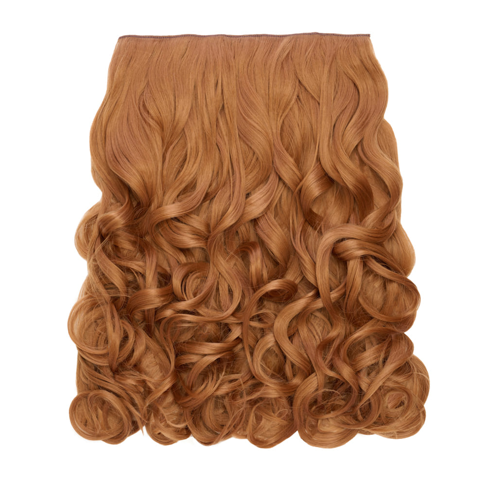Stranded 20 Inch One Piece Curly Clip-in Hair Extension - Colour Copper