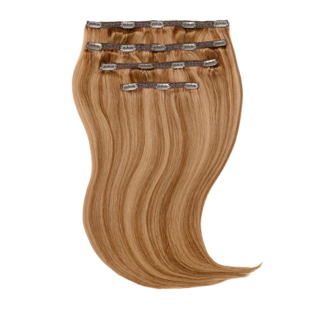 Stranded 20 Inch Four Piece 100% Human Hair Clip-in Extensions - Colour Honey Blonde