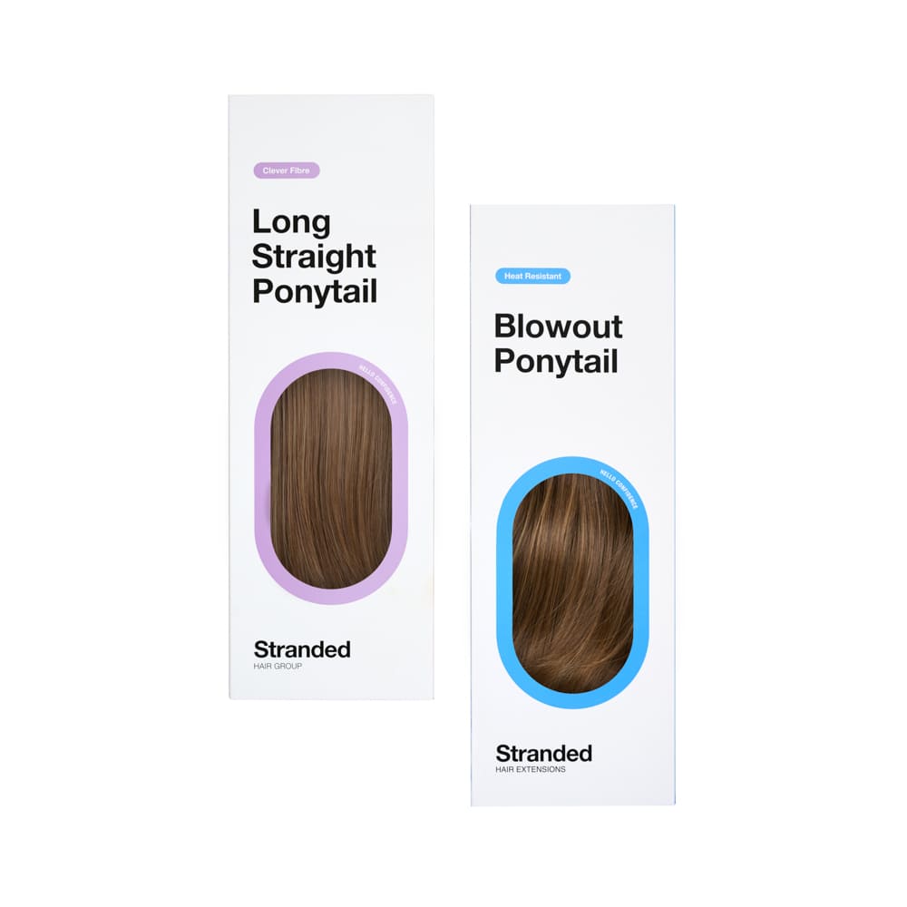 Stranded Long Pony Duo - Straight & Blowout - Colour #8/10 Baby Bronde