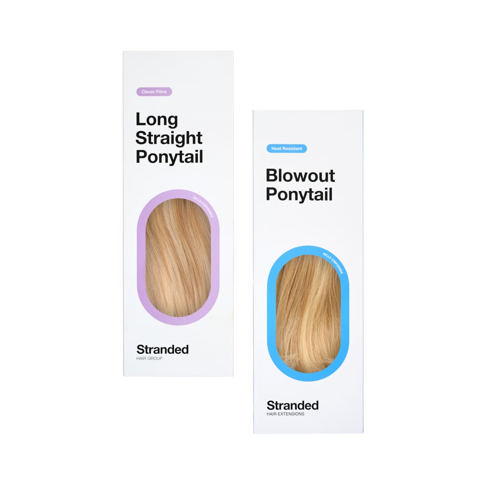 Stranded Long Pony Duo - Straight & Blowout - Colour #10/16/22 Ballerina Musk