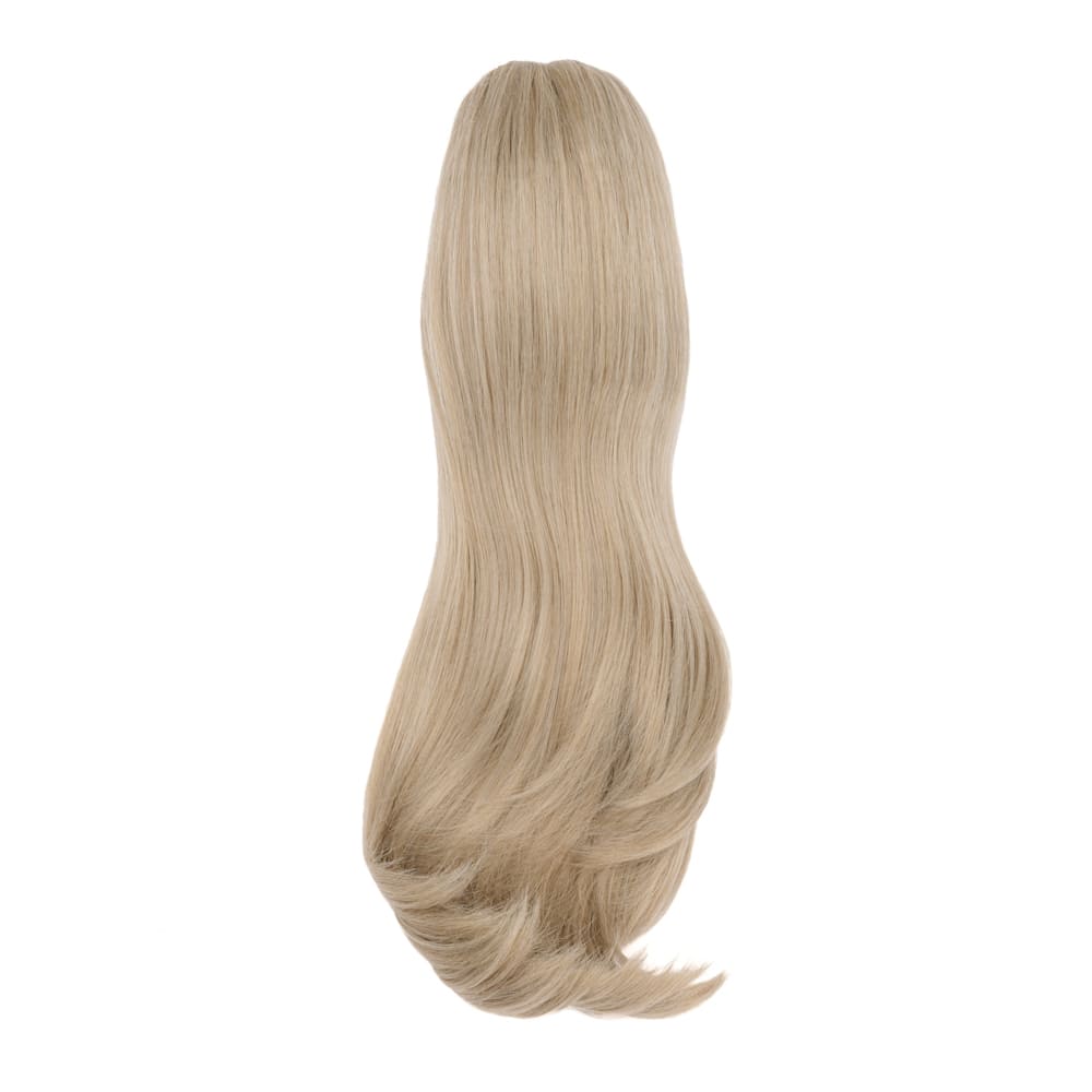 20 Inch Popular Length Clip-in Ponytail Extension in colour Grey Blonde