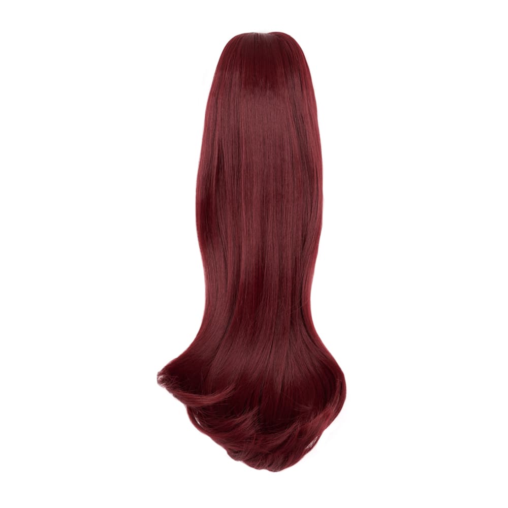 20 Inch Popular Length Clip-in Ponytail Extension in colour Red