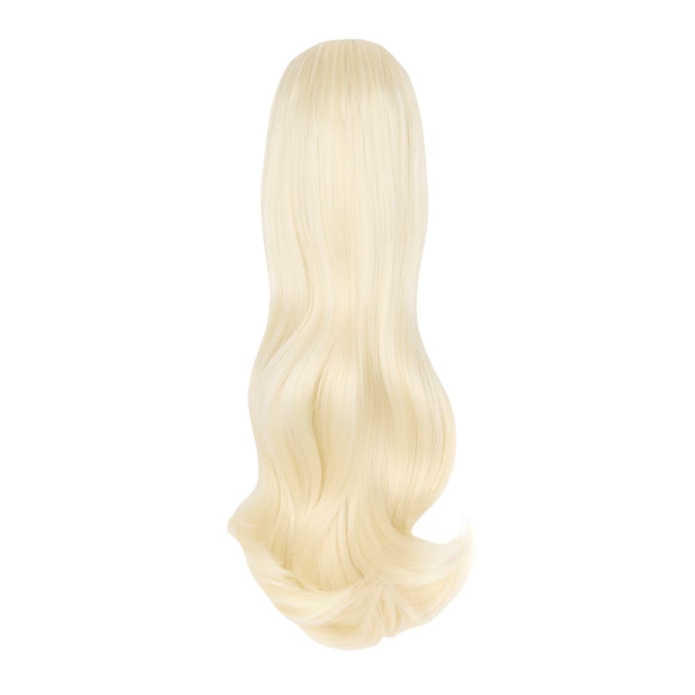 20 Inch Popular Length Clip-in Ponytail Extension in colour Platinum Blonde