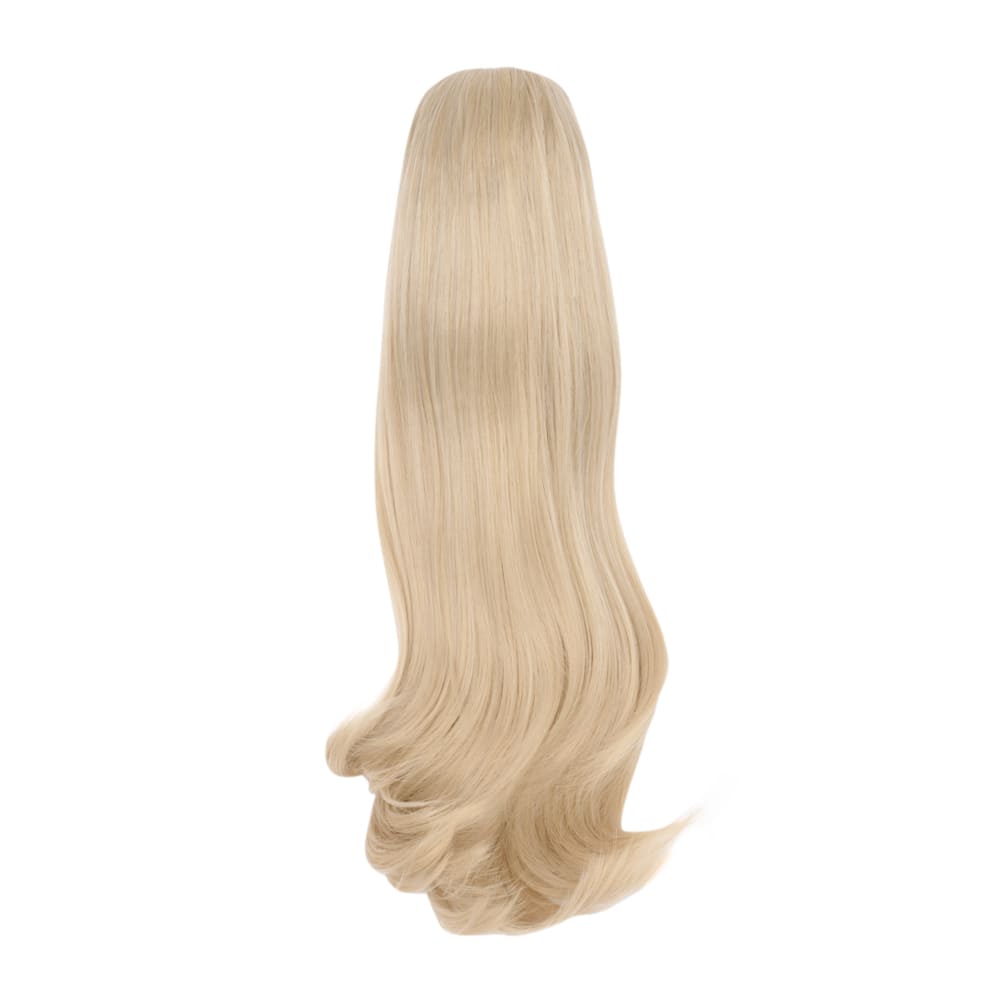 20 Inch Popular Length Clip-in Ponytail Extension in colour Light Ash Blonde