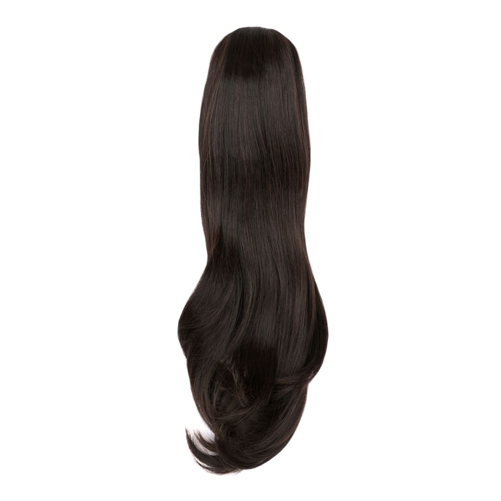 20 Inch Popular Length Clip-in Ponytail Extension in colour Dark Brown