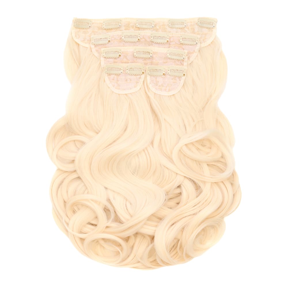 22 Inch Instant Bouncy Blow Clip-in Extensions. Mega Thick 250 grams - Colour Warm Blonde