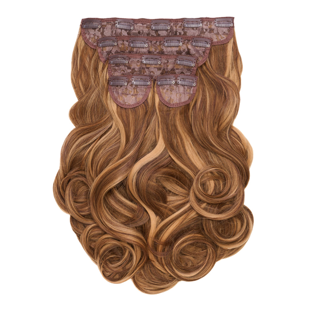 22 Inch Instant Bouncy Blow Clip-in Extensions. Mega Thick 250 grams - Colour Honey Blonde
